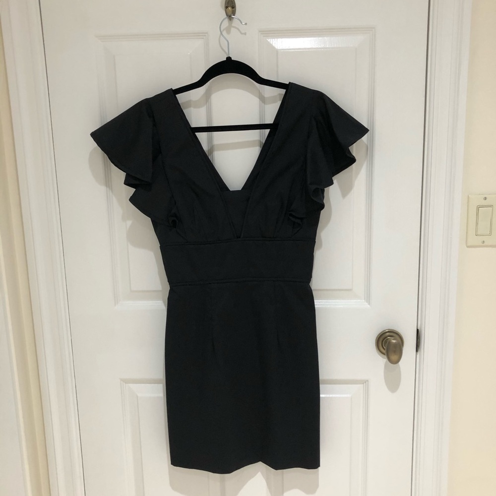 Milly flutter sleeve dress